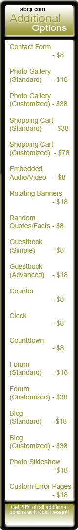 Additional Options