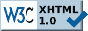 Valid XHTML 1.0 Strict